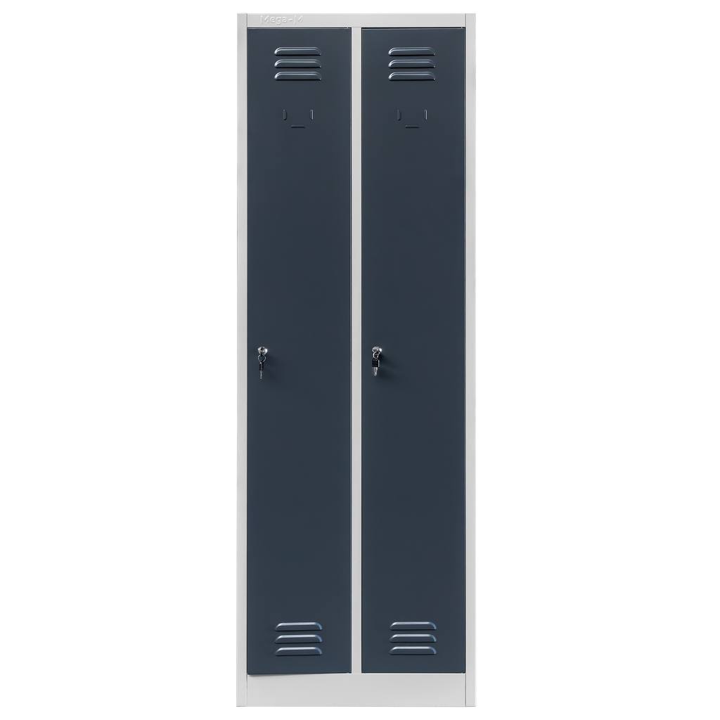Mega-M S-60 armadietto spogliatoio 2 ante grigio grafite