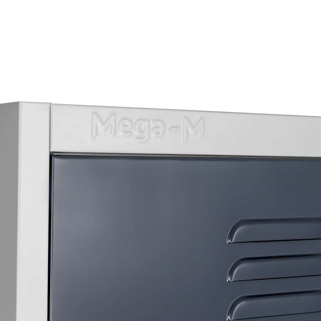 Mega-M armadietto spogliatoio 8 vani 80x50x180 cm grigio