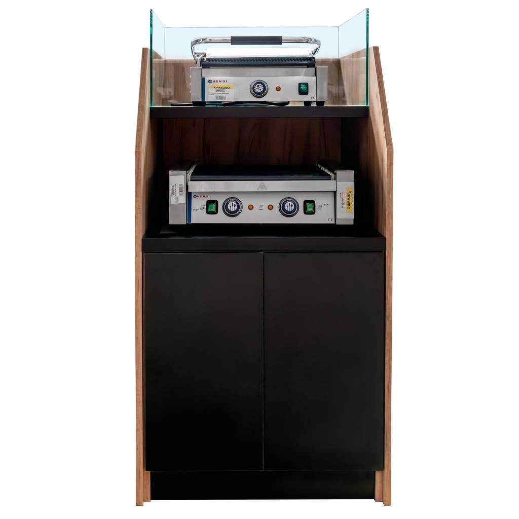 Mega-M banco hot dog 70 cm rovere kraft H 143 cm