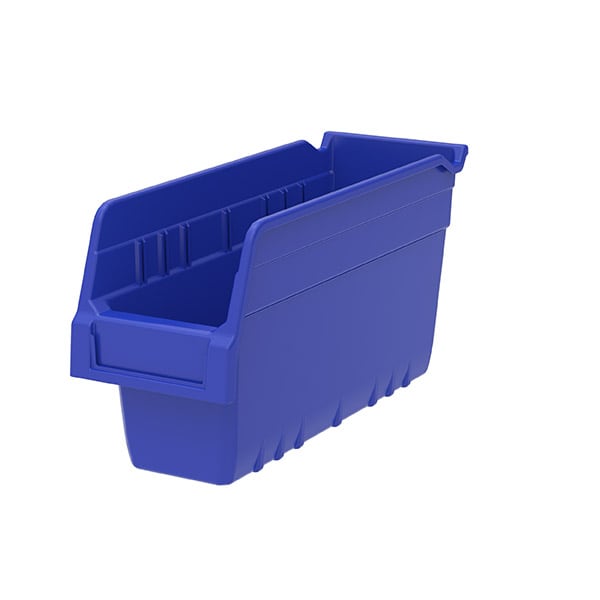 Akro-Mils 30040 ShelfMax Contenitore Scaffale Blu Bocca Aperta