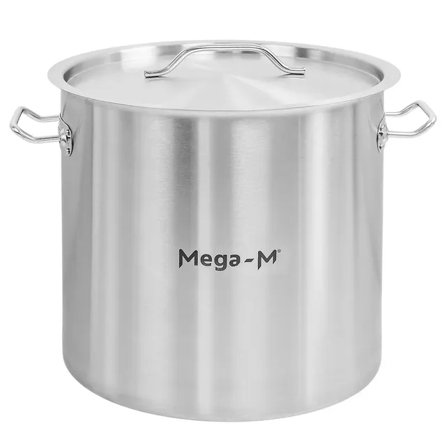 Mega-M Standard pentola inox alta 25L 32x32 cm con coperchio