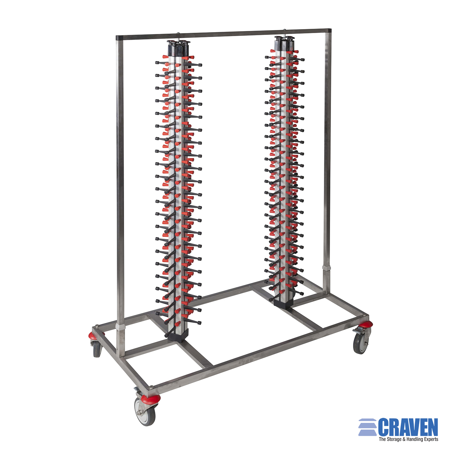 Craven RC22/BW carrello portapiatti inox 50 mm