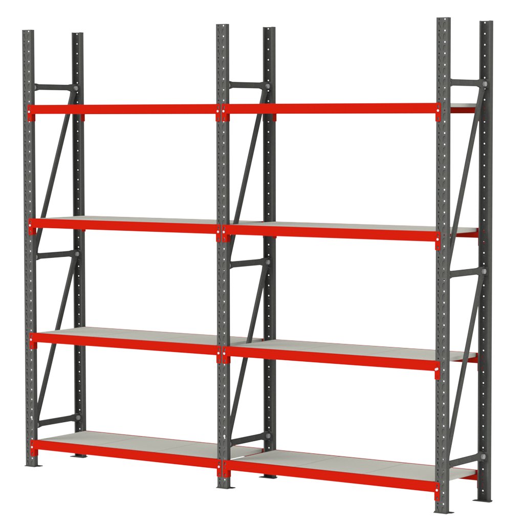 Mega-M Fortis scaffale magazzino 8 ripiani H-200 L-325,5 cm