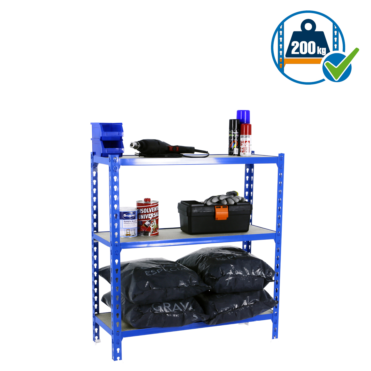 Simonrack MaderClick Super/Mega 3 scaffale 3 ripiani 200 kg