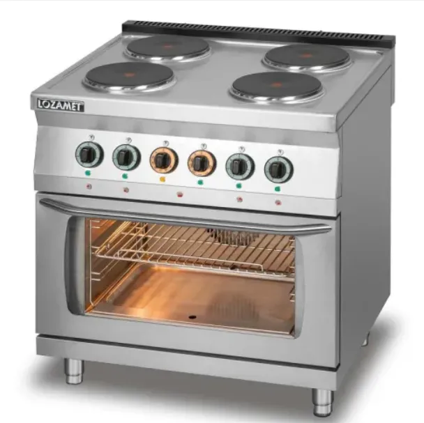 Lozamet L700.KE04 PET cucina elettrica 4 piastre con forno GN 1/1