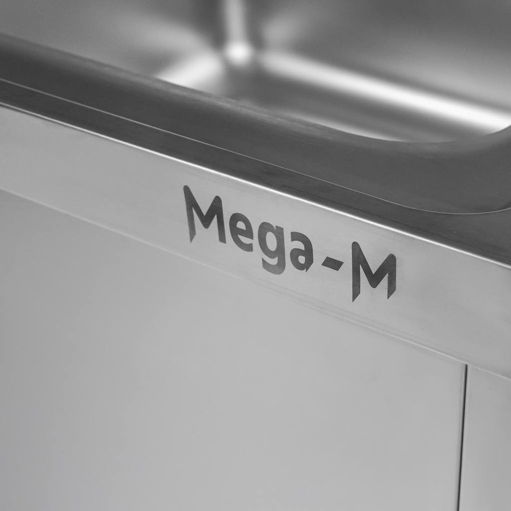 Mega-M lavello gastronomico doppia vasca 120x60x85 inox