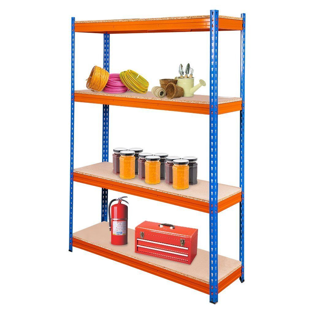 Mega-M Pro Max scaffale magazzino 4 ripiani 180x120x60 blu