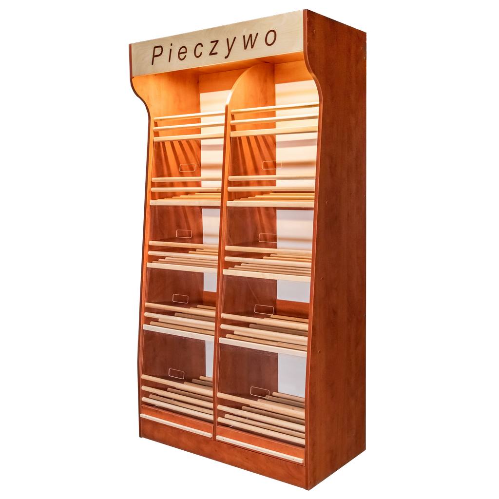 Scaffale pane H-200 L-100 G-50 plexi LED pero campestre