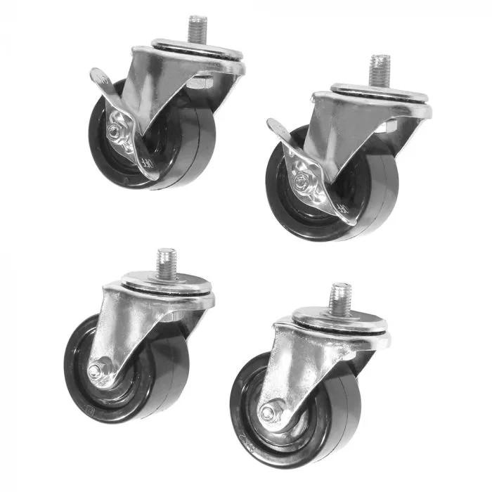 Seville Classics UltraHD set 4 ruote girevoli 7,6 cm con freno