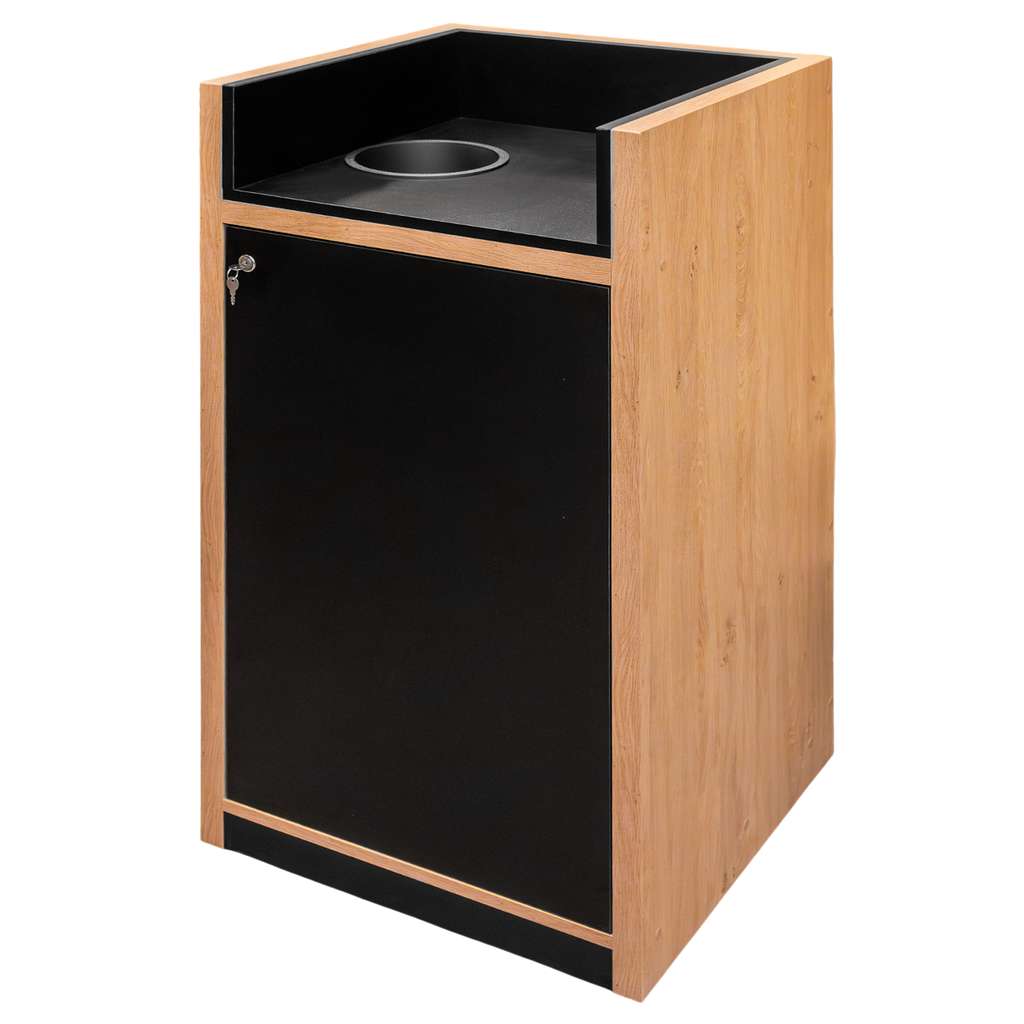 Mega-M mobile pattumiera portavassoi rovere 62x58 cm