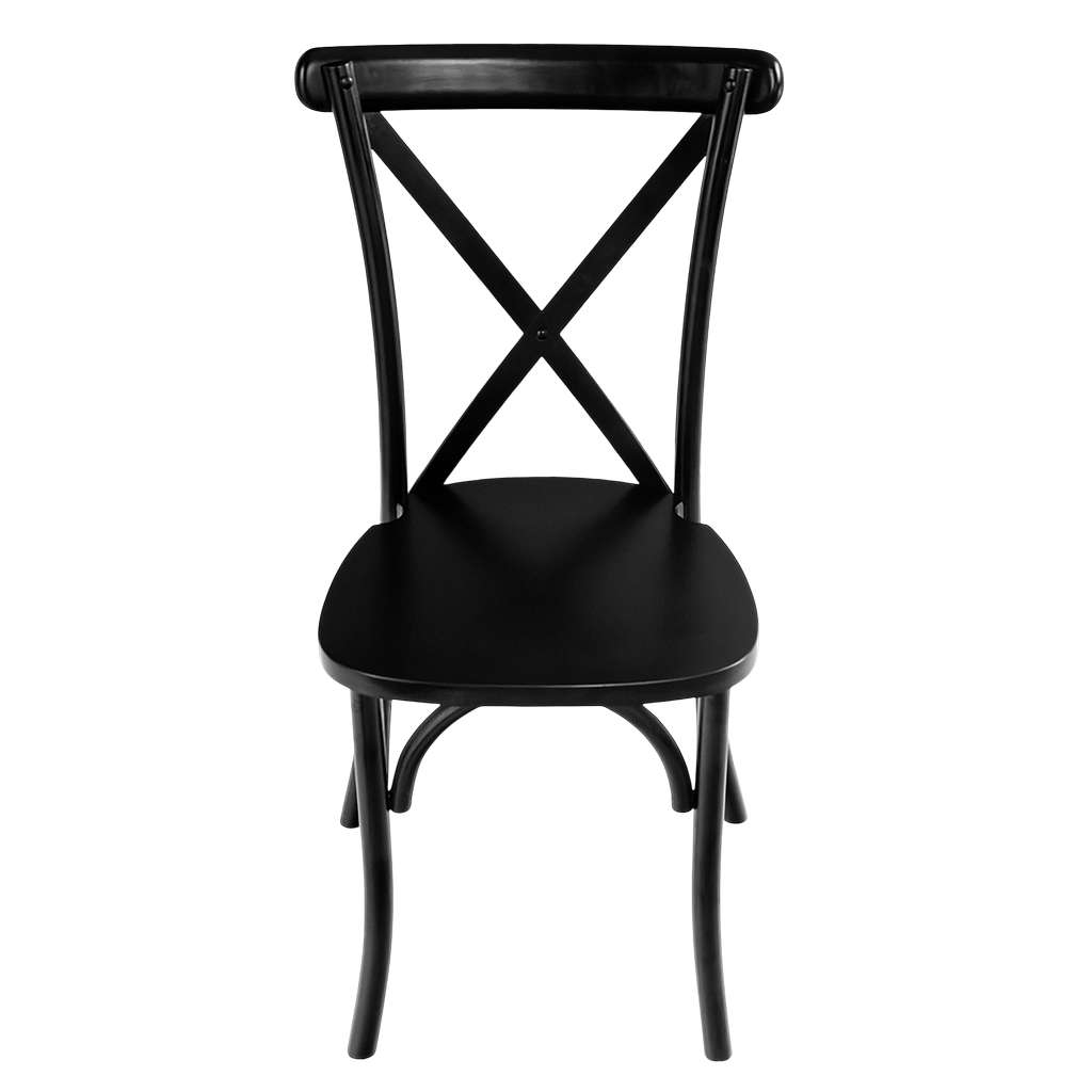 Furvero Boho sedia banchetto nera legno 12 pezzi