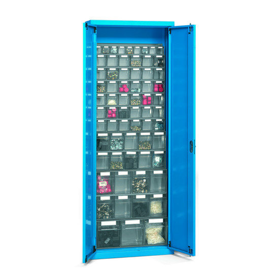 DR Scaffalature PICK Armadio Blu 2000 mm con Serratura