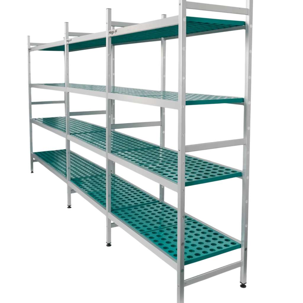 Mega-M Alufri scaffale alluminio 365x50x180 cm 4 ripiani