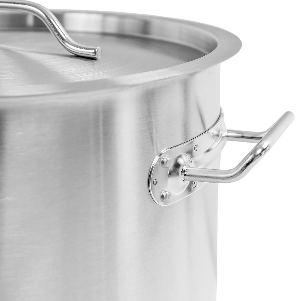 Mega-M Standard pentola inox alta 25L 32x32 cm con coperchio