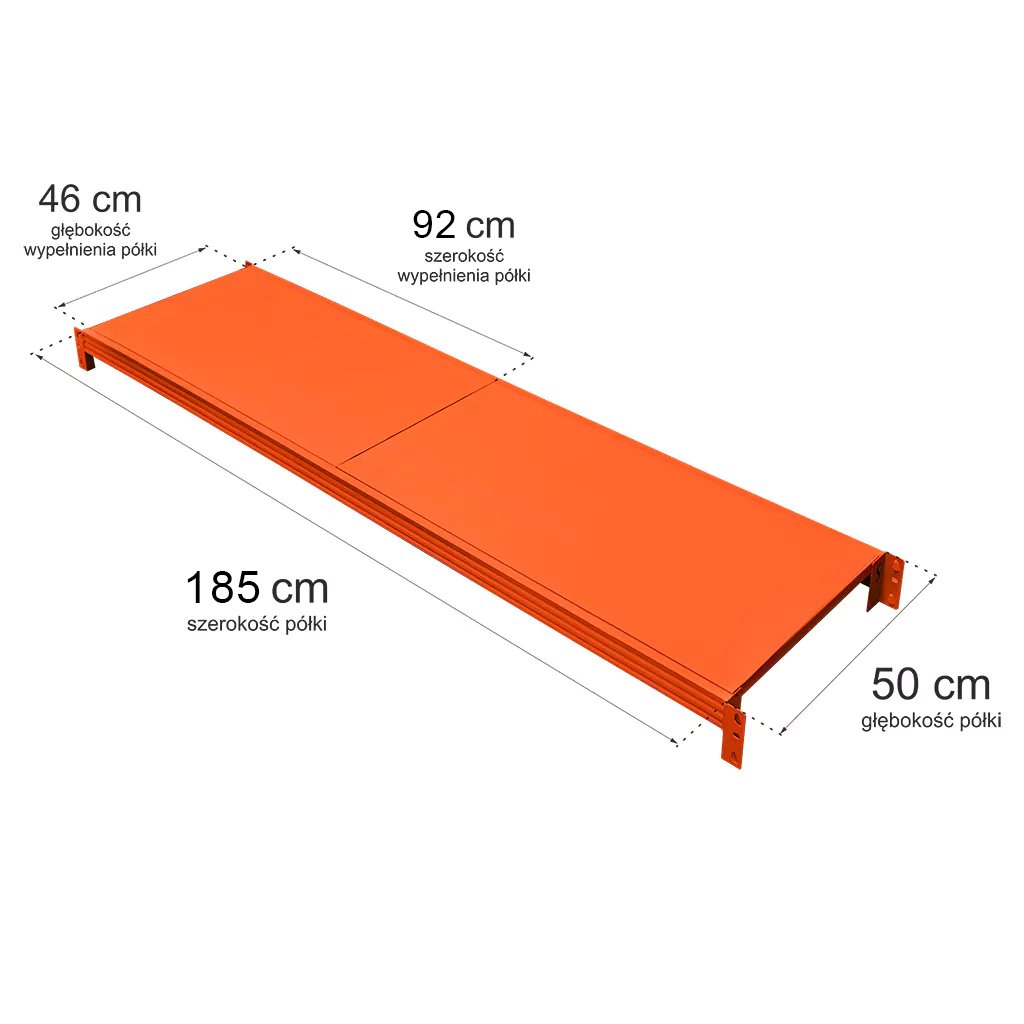 Mega-M Fortis Light Ripiano Scaffale 185x50 cm 200 kg