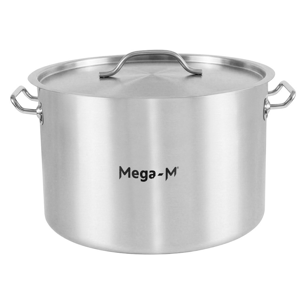 Mega-M Standard pentola inox con coperchio 32 L