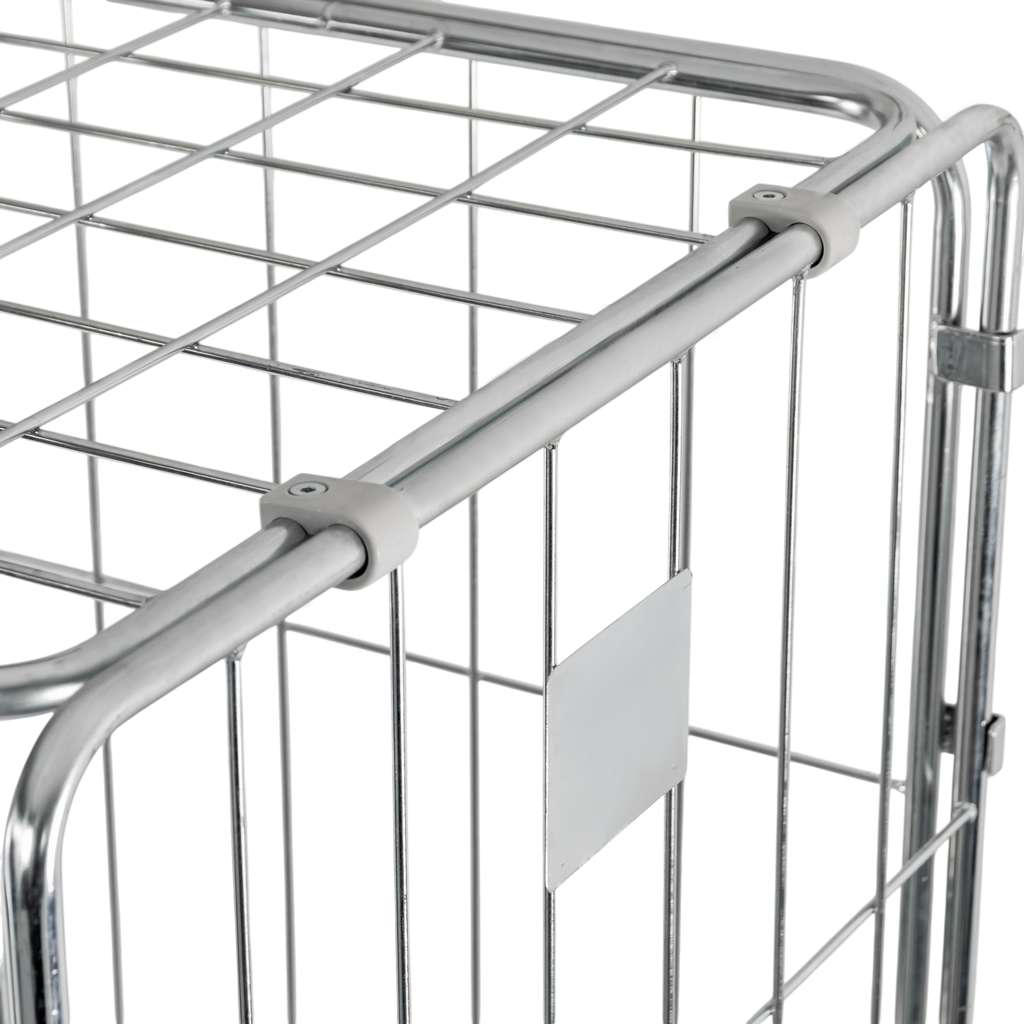 Mega-M Universal Roll Container Zincato con Tetto e Porta