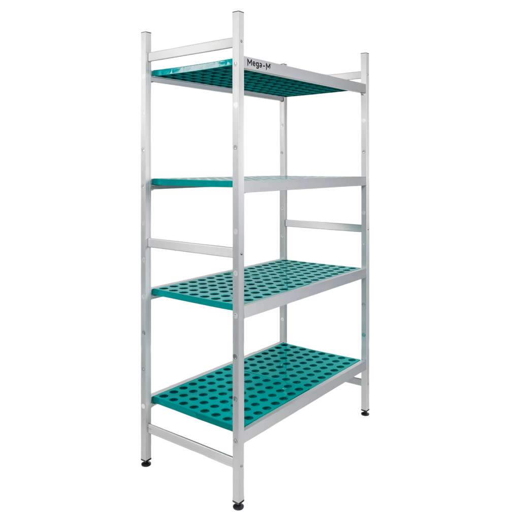 Mega-M Alufri scaffale 4 ripiani 97x39x180 cm modulo base
