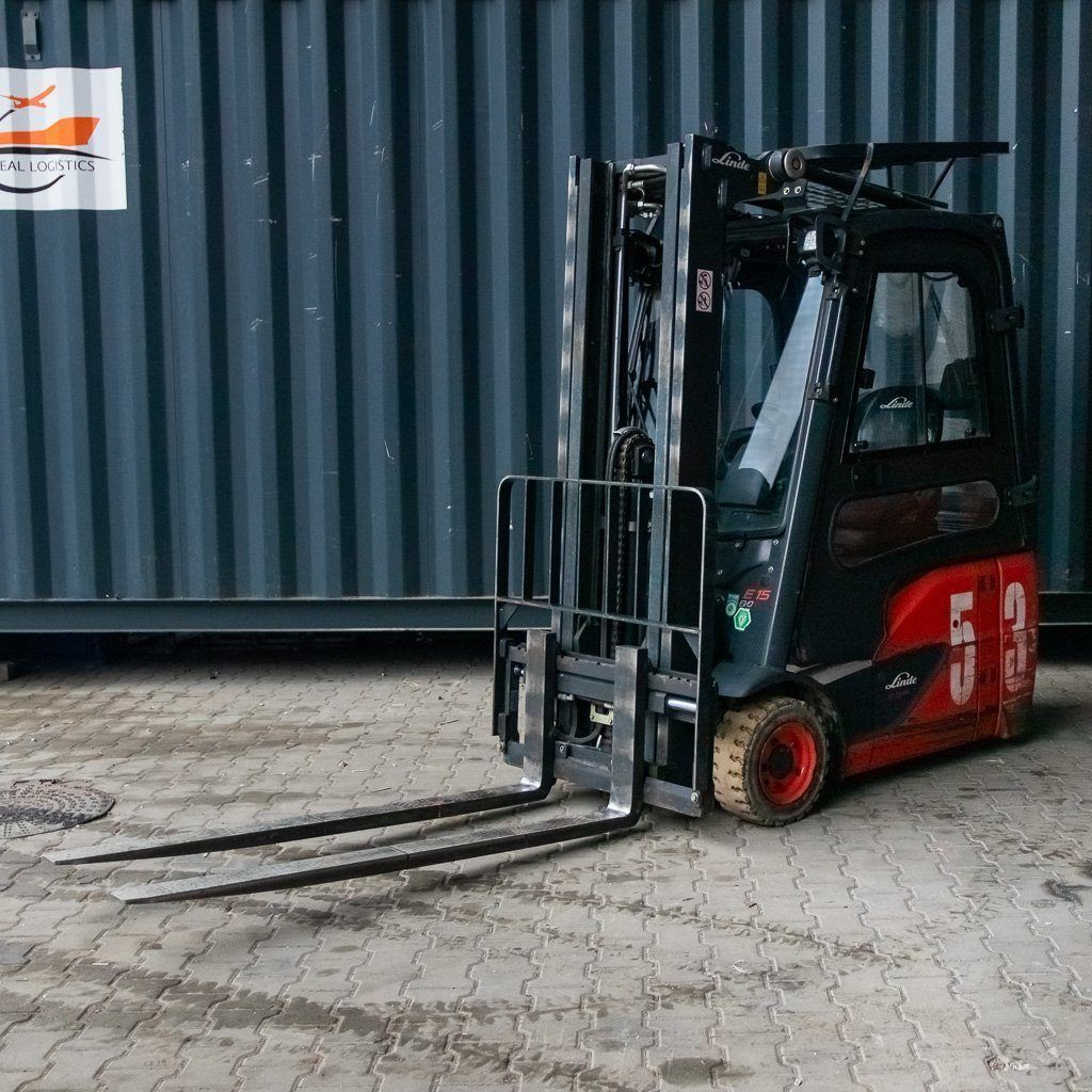 Linde E15 carrello elevatore elettrico 1500 kg sollevamento 464 cm