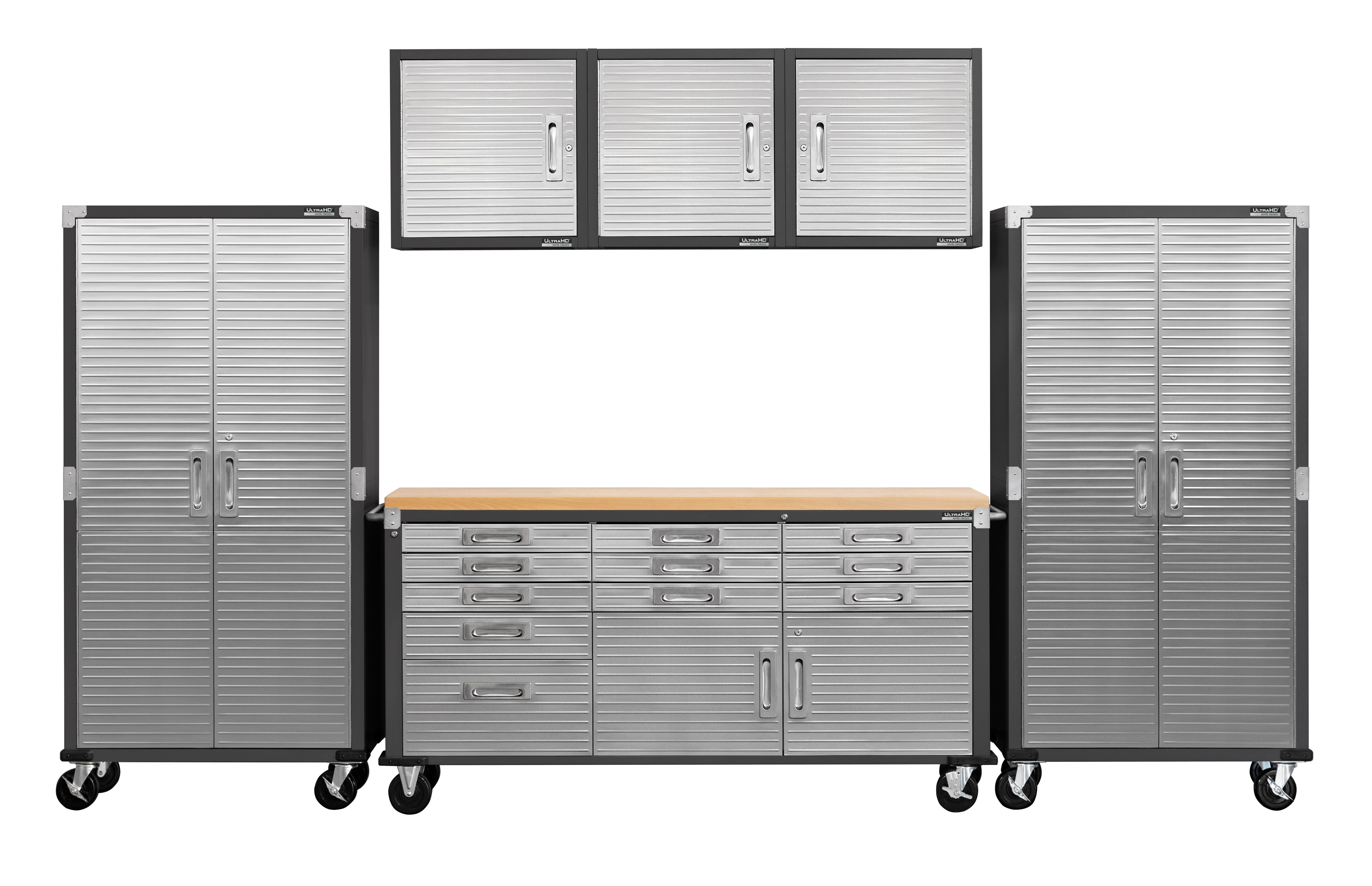 Seville Classics UltraHD UHDK20420 Set 6 Pezzi Granite con Banco