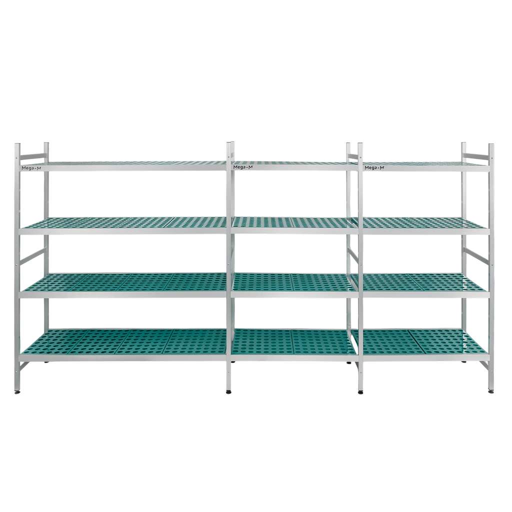 Mega-M Alufri scaffale alluminio 365x50x180 cm 4 ripiani