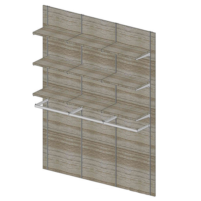 Agosistem Sistema 58 Kit 07 parete attrezzata L. 190 cm