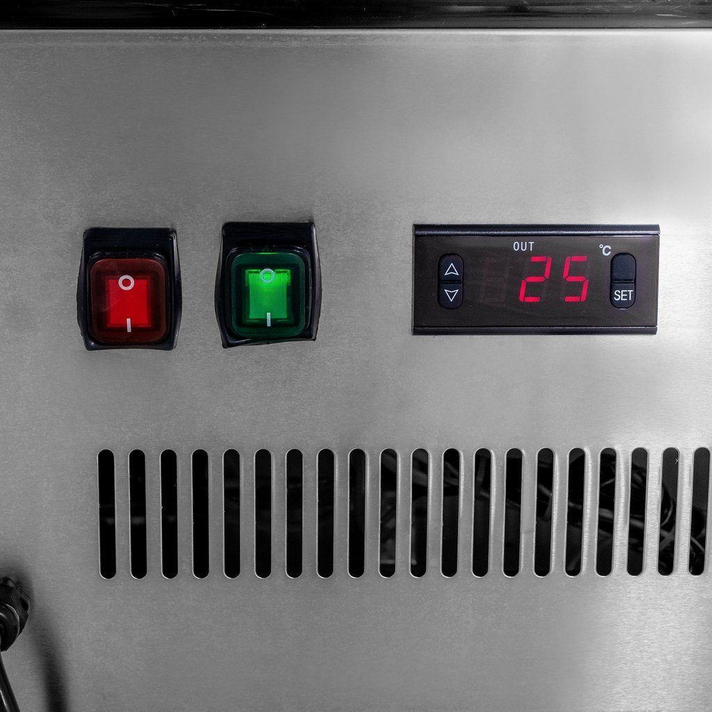 Mega-M Clara Mini S120 vetrina riscaldata da banco inox