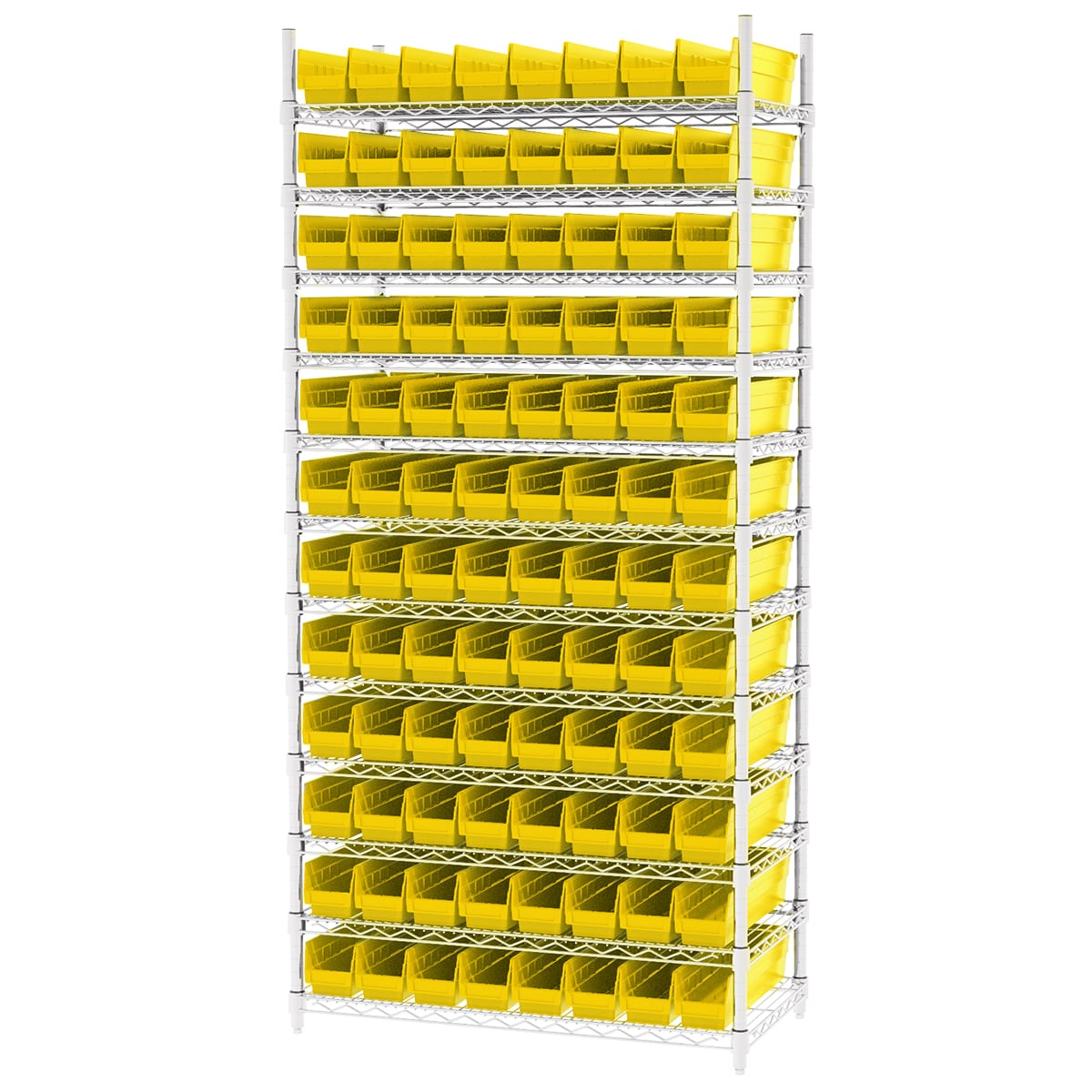 Akro-Mils AWS183630128 Scaffale Filo con 96 Box