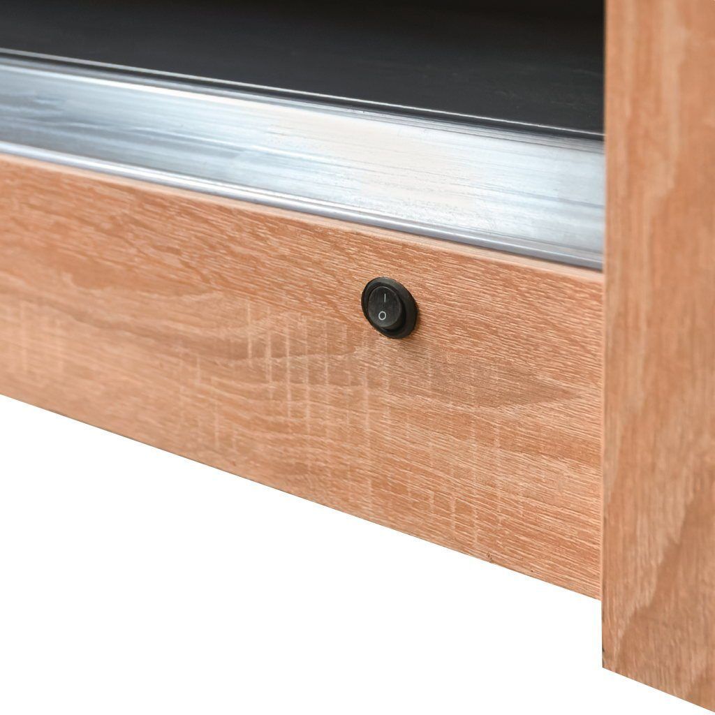 Mega-M Scaffale portabottiglie 308 cm rovere sonoma con LED
