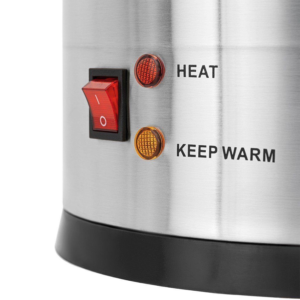 Mega-M 12,4L Bollitore Acqua Inox 1800W 24,5x26 cm