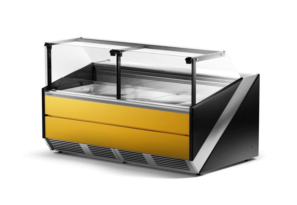 Rapa L-X 135/120 Banco Frigo Carne Vetro Dritto 135 cm
