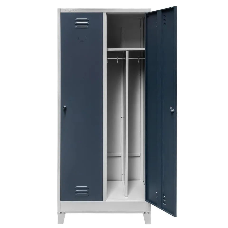 Mega-M S-80 armadio spogliatoio 2 ante grigio grafite