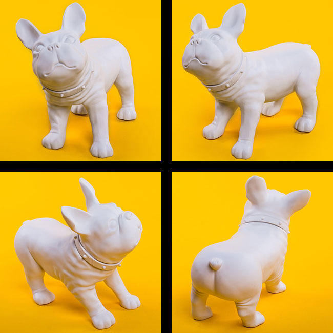 Agosistem Camillo Manichino Cane Bulldog 34 cm Bianco