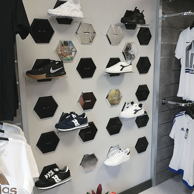 Agosistem Porta Scarpe Plexi espositore con portaprezzo