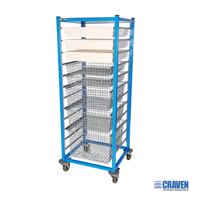 Craven Medicare carrello medicale inox con cesti