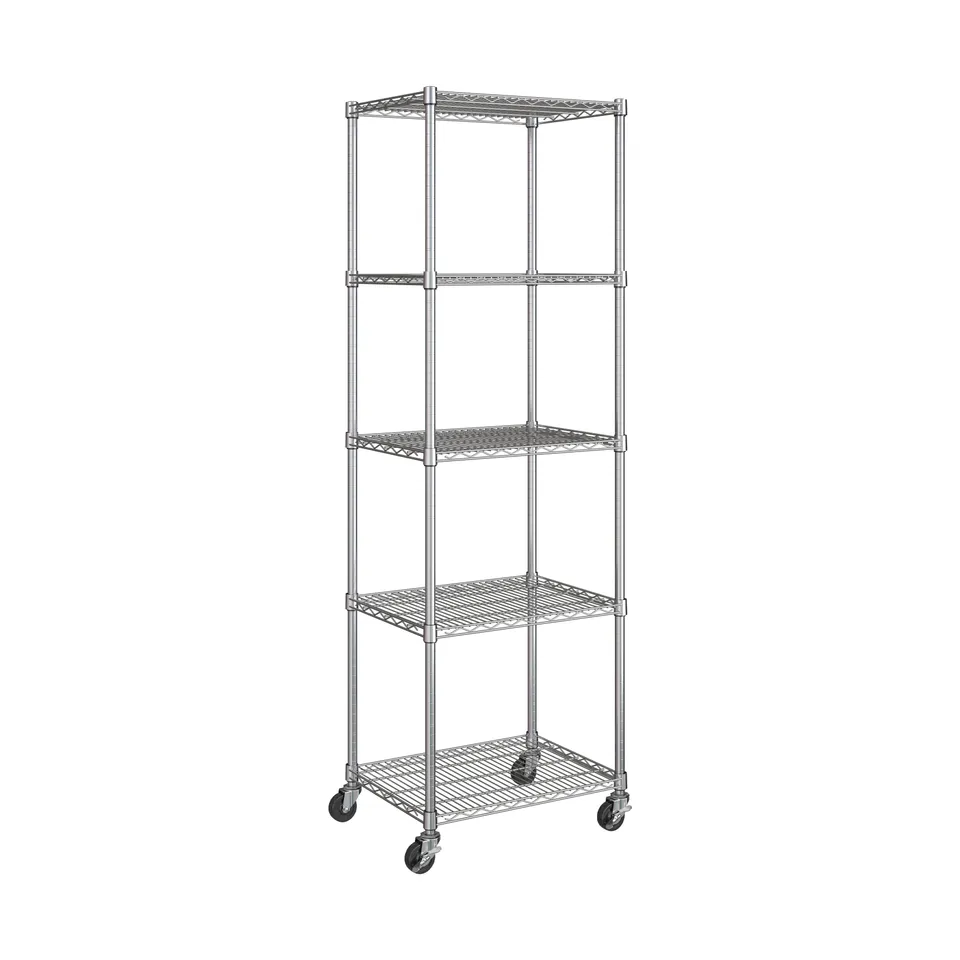 Seville Classics UltraDurable scaffale metallo 5 ripiani 61x46 cm