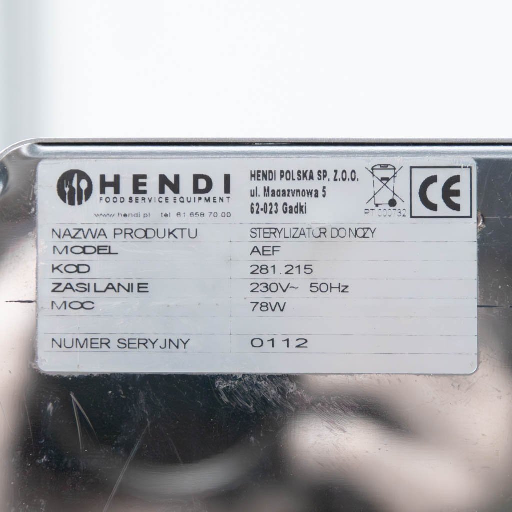 Hendi AEF sterilizzatore coltelli UV acciaio inox 30 coltelli