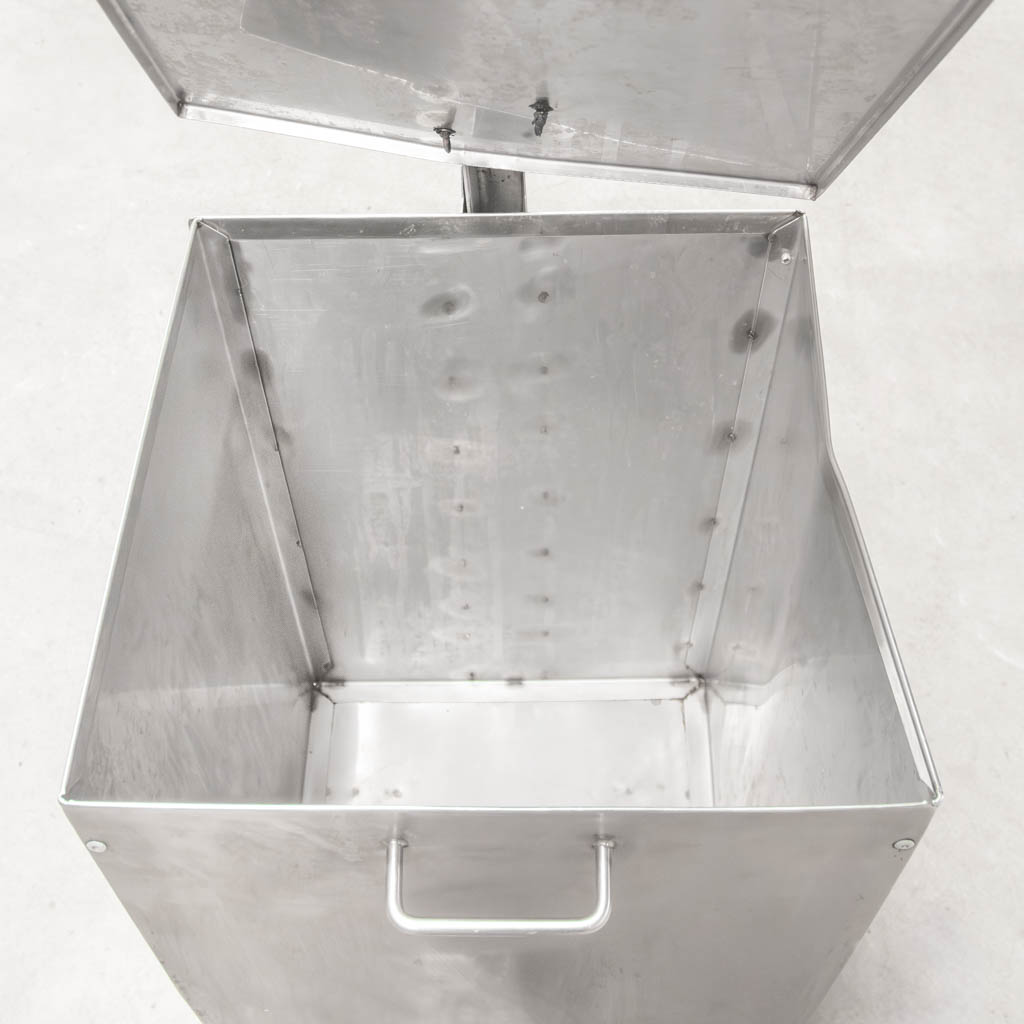 Ascobloc S bidone inox con coperchio 41x41x62 cm