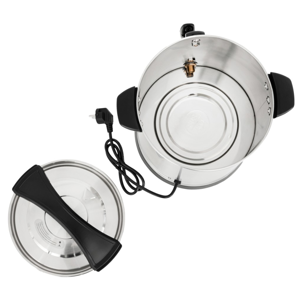 Mega-M 12,4L Bollitore Acqua Inox 1800W 24,5x26 cm