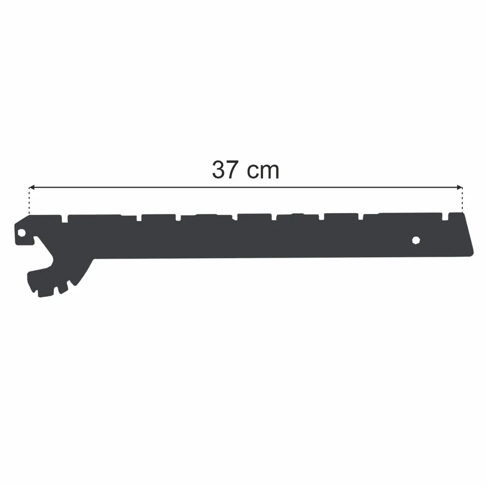 Mega-M Merkury II staffa mensola 37 cm grafite inclinabile