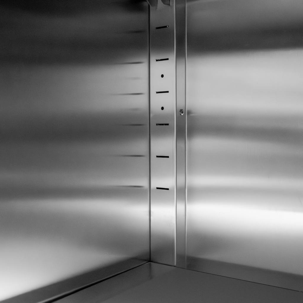 Mega-M armadio inox 2 porte scorrevoli 120x50x180 cm