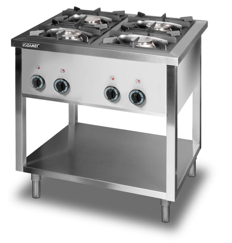 Lozamet GLW.47.1/5 cucina a gas 4 fuochi con mensola 24 kW