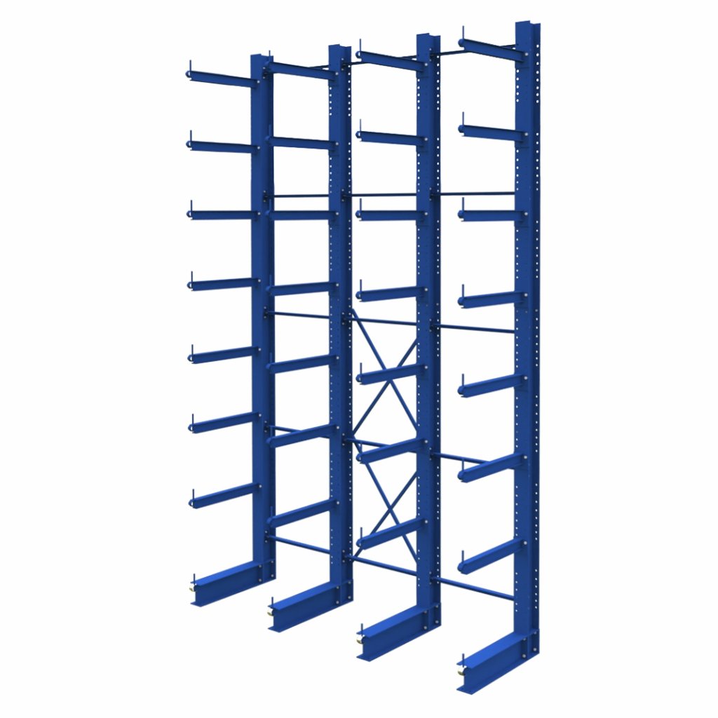 Stow scaffale cantilever monofronte H 750 cm 4 campate