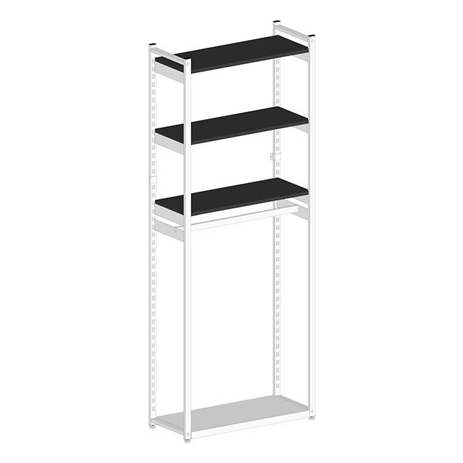 Agosistem Smart Kit 15 scaffalatura con spallette H240 cm