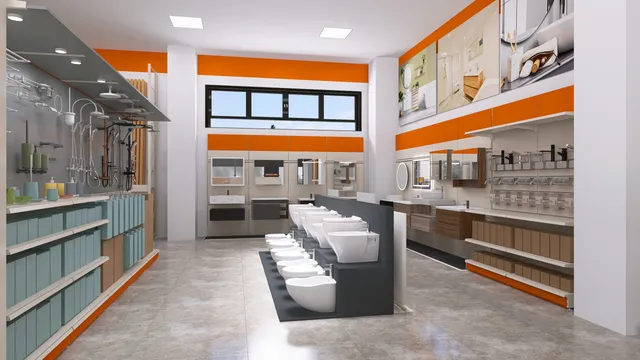 Design89 espositore WC e sanitari per negozio