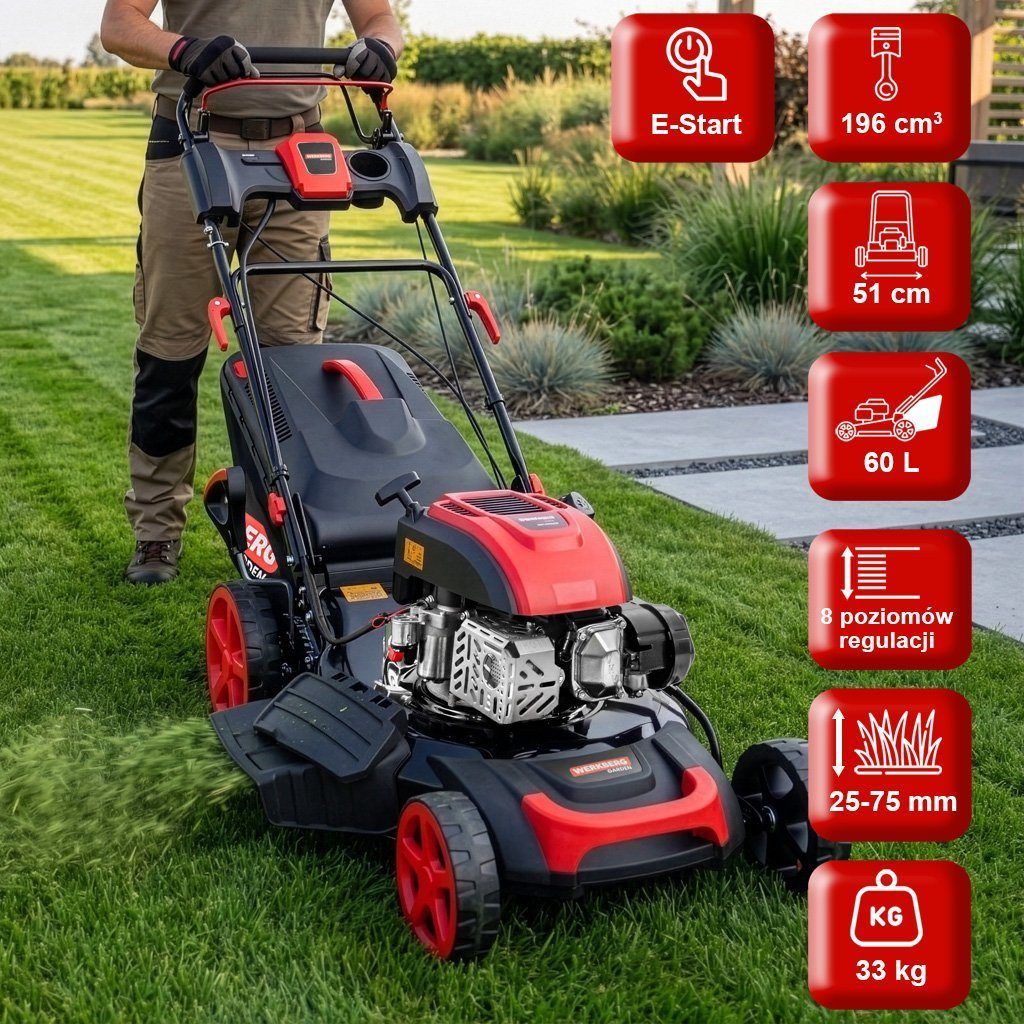 WERKBERG Garden 51 Tosaerba a Scoppio Trazione E-Start
