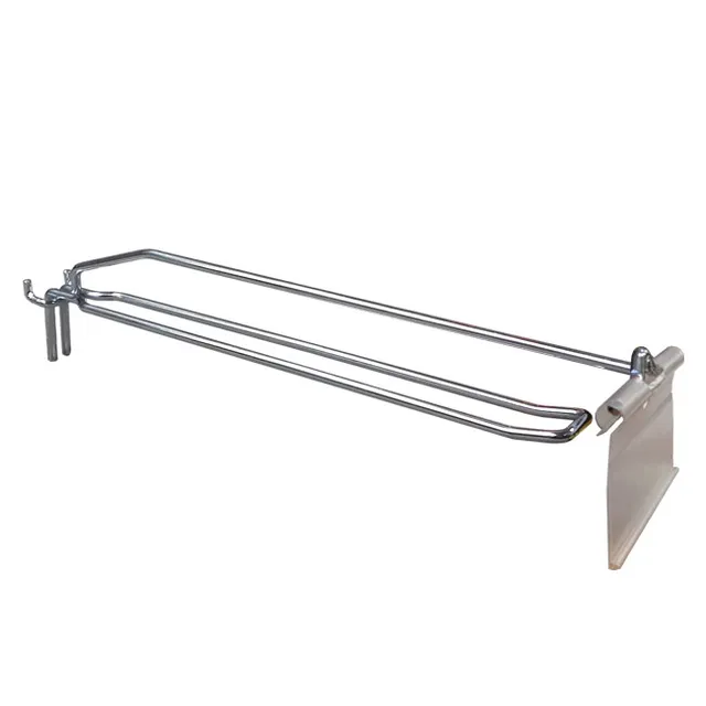 Agosistem Gancio Doppio Portaprezzo 31 cm zincato