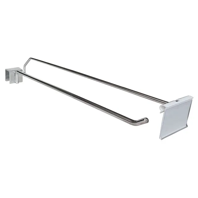 Agosistem Gancio Portaprezzo Barra 20 mm Cromato