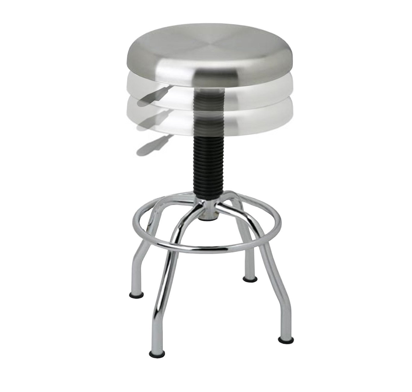 Seville Classics UltraHD 18290 sgabello inox regolabile