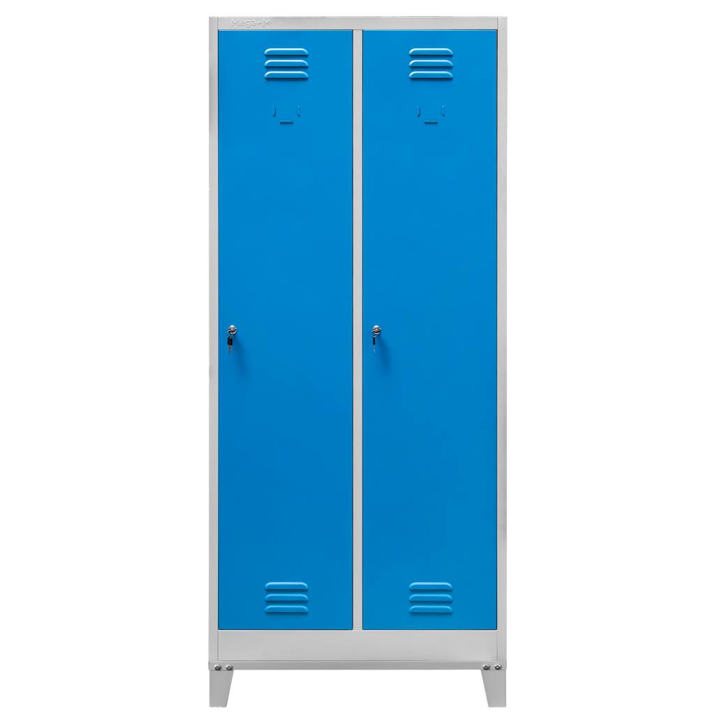 Mega-M S-80 armadio spogliatoio divisorio grigio-blu